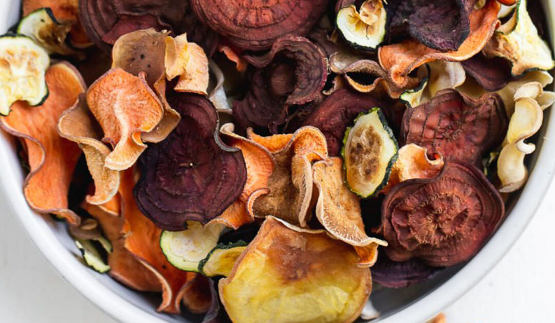 Chips di sedano rapa, carota e scorzonera