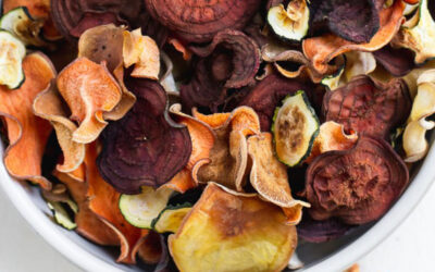 Chips di sedano rapa, carota e scorzonera
