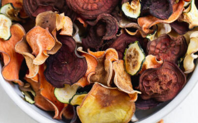 Chips di sedano rapa, carota e scorzonera